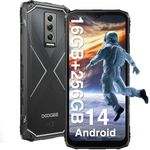 DOOGEE Blade 10 Pro Rugged Smartphone Android 14,16GB+256GB/2TB,10.7mm Ultra-thin Rugged Phone, 6.56" HD,50MP, 3 Cards Slots, 4G Dual SIM Unlocked Mobile Phones, Waterproof Phone,Face ID/NFC/GPS