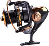 Fishing Reels, 14+1BB High Speed Spinning Reels Metallic Casting Smooth Spinning Fishing Reels for Saltwater Freshwater Fishing (11000)