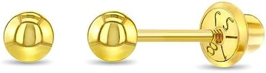 18k Yellow Gold Classic Ball Safety