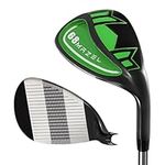 MAZEL Golf Lob Wedge 68,70,72 Degree 35 Inch Right Handed, CNC Milled Face Sand Wedge,Picthing Wedge (Green, 68 Degrees)