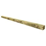 2.4m Square Fencing Posts 4 Pack of 100mmx100mm (4"x4") Large Tanalised Treated Wooden Stake