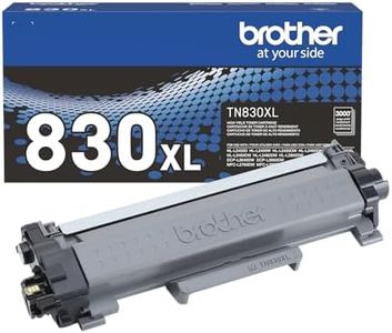 Brother Genuine TN830XL Black High Yield Printer Toner Cartridge - Print up to 3,000 Pages(1)