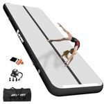 AKSPORT 10ft 13ft 16ft 20ft Air Track Tumbling Mat for Gymnastics Inflatable Airtrack Floor Mats with Electric Air Pump for Home Use Cheerleading Training