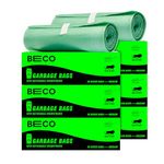 Beco Eco-Friendly Garbage Bags for Dustbin | 180 Pcs | Medium 19 X 21 Inches | Pack of 6 | Green | Dustbin Bags/Trash Bag with Detachable drawstrings