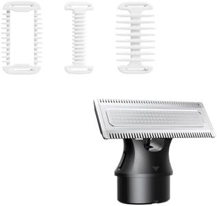 Trimcoo Magnetic Replacement Blade for Bikini Trimmer, Only Fit for H3 Bikini Trimmer Accessories, Wet/Dry, Easy to Clean,Head 1 Pack, 0mm Skin Protector, 3mm Body Comb-S-130501