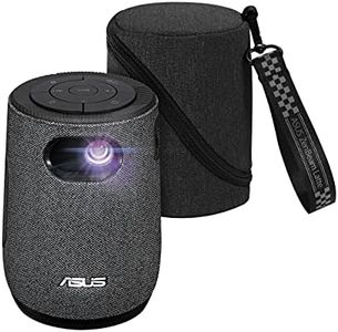 ASUS ZenBeam Latte - Proyector LED portátil HD, 300 lúmenes, HDMI y USB-C 1280 x 720 y 32 dB, altavoces Bluetooth de 10 W, sonido por Harman Kardon, batería integrada, USB-A y HDMI, Gris