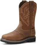 HISEA Men's Western Cowboy Boots Sq
