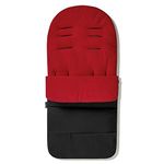 For Your Little One Premium Footmuff/Cosy Toes Compatible with Maclaren Triumph - Fire Red