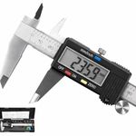 Corceptive Waterproof Digital Vernier Caliper – Stainless Steel Electronic Measuring Tool (0–150mm / 0–6 Inch) with LCD Display, Inch/MM Conversion, IP54 Protection