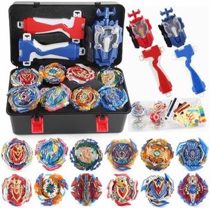 12 Piece bey Battling Burst Gyros Tops 2 Sparking Launcher with 1 Portable Storage Box Set Burst quadrive BayBlades pro Series Set for Kids Children.