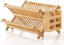 HBlife Dish Rack,HBlife Bamboo Fold