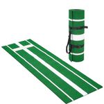 mopam 3' x 10' Softball Pitching Mat Baseball Pitchers Mound Green Softball Hitting Mat Artificial Grass Pitching Mat Softball Pitching Training Aids for Indoor Outdoor
