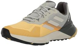 adidas Men's Terrex Soulstride Rain.rdy Sneaker, Semi Spark/Alumina/Putty Grey, 9.5