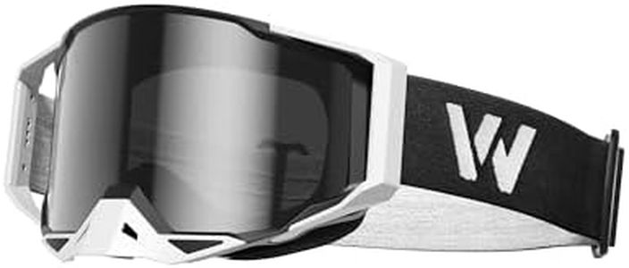 WildHeir Dirt Bike Goggles Motocross Motorcycle Glasses - ATV Riding Dirtbike 4-Wheeler MX DH Accessories Windproof for Men Women Youth UV400 Protection Dust-proof Anti-Slip Strap Eyewear