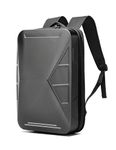 Hard Shell Backpack for 13-17.3 Laptop Anti Theft for Waterproof Gaming Business Laptop Suit for Tesla Cybertruck Owners Man, Cyber&truck Silver, Modern, Industrial