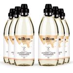 Wilton London Cedarwood Eco Laundry Liquid Detergent - Eco Friendly and Plant-Based Formula (6 x 1 Litre)