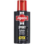 Alpecin Sport Caffeine Shampoo CTX with Taurine 250ml | Natural Hair Growth for Men | Energizer for Strong Hair | Hair Care for Men Made in Germany