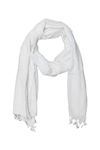 URBAN LADIIIZ - Sequence Rayon Self Design Stole with fringes for Women (WHITE)