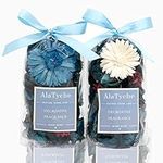 AlaTyche Spring Blue Potpourri Bags Mother's Day, Ocean Scented Potpourri Bowl Filler, Dried Flower, Home Fragrance Sachet of Petal, Beach Wedding Party Vase Decor (Coastal Breeze)