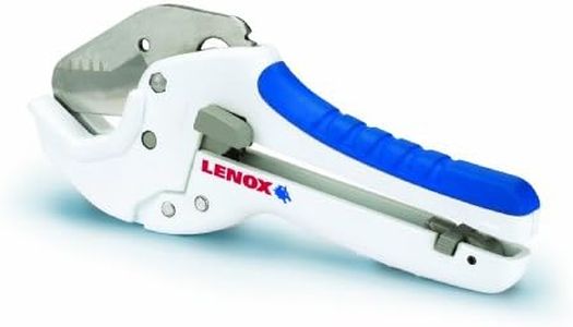 LENOX Tools PVC Cutter, Ratcheting, Up To 1-5/8-Inch Diameter (12123R1) , White