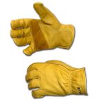 Fencing Work Gloves, Premium Gold Cowhide Leather, Men's M -257M