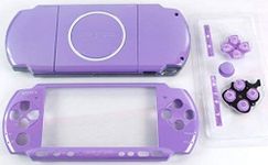 New Replacement PSP 3000 Full Housing Shell Cover with Buttons Screws Set - Purple.