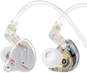 2026 Latest KZ ZST PRO X in Ear Monitor Headphones, 1BA 1DD Hybrid Driver Wired Gaming Earbuds, Deep Bass Sound Wired Ear Buds, HiFi IEM for Gaming Music Singer Musician Drummer (Without mic, Silver)
