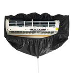 Yosooo Air Conditioning Cleaning Bag, Wall-Mounted Waterproof Air Conditioner Protector Bag Washing Clean Dust-Proof Cleaning Cover for Home Office, Black