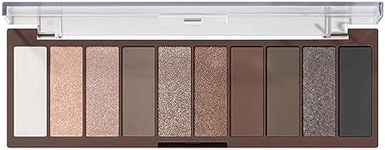 e.l.f. Perfect 10 Eyeshadow Palette, Ten Ultra-pigmented Nude Shades, Blendable Formula, Vegan & Cruelty-free, Everyday Smoky (Packaging May Vary)