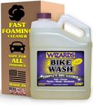 Wizards Bike Wash - Cleaner For Motorcycle Washing Kit - Quick Detailer for Bike Kit with Bug Remover - For Your Motorcycle Accessories and Detail Kit - 1 Gallon