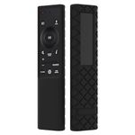 JCMOYUTY AH81-15047A Remote Cover for Samsung Soundbar HW-Q60C HW-B650 HW-C450 HW-Q60B, Silicone Sound Bar Remote Case, Black Sleeve