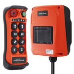 8 Button Hoist Crane Industrial Wireless Radio Remote Control Transmitter and 110V 220V 380V Receiver Overhead Bridge Tower Crane Electric Chain Hoist Remote Control Q800