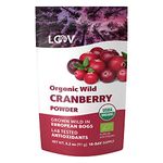 Wild Organic Freeze Dried Cranberry Powder, 3.2 Oz, 18-Day Supply, from Nordic Forests, Raw, No Added Sugar