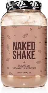 Naked Shake - Chocolate Protein Powder - Plant Based Protein Shake from US & Canadian Farms with MCT Oil, Gluten-Free, Soy-Free, No GMOs or Artificial Sweeteners - 30 Servings