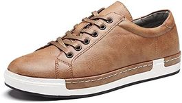 Asifn Men's Leather Casual Skateboa