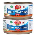 Tasty Nibbles Light Meat Tuna Flakes in Sunfower Oil with Chilli and Cracked Pepper, 185g x 2