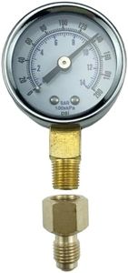 ZFZMZ Replacement Oil Burner Fuel Pressure Test Gauge 0-200 PSI for Measure Beckett, Suntec, Webster & Danfoss Oil Burner Fuel Pump Pressure