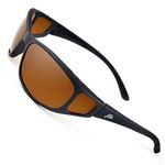 Fortis Wraps Polarised Fishing Sunglasses - 180° Vision, UV400 - Brown 24/7 Lens