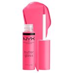 NYX Professional Makeup, Butter Gloss, Lip Gloss, Non-Sticky - Peaches And Cream (Pink Coral)