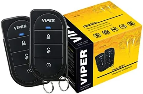 Viper 350 PLUS 3105V 1-Way Car Alarm Keyless Entry,BLACK