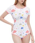 Landofgenie Womens Bodysuit Cotton 