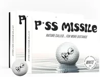 P*ss M*ssile Limited Edition White Distance Golf Balls, 2 Dozen - 4-Layer Design: Surlyn Cover and High-Compression Core - Lower Spin & Ideal Trajectory for Longer, Straighter Shots