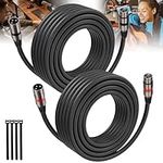 XLR Cables 25FT/8M 2 Packs, Premium