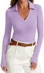 Meetrendi Womens Long Sleeve V Neck