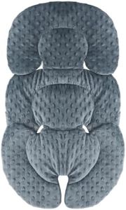 KAKIBLIN Infant Car Seat Insert,Baby Carseat Head & Body Support for Newborn,2-in-1 Reversible Baby Car Seat Cushion,Soft Stroller Cushion Insert for Baby Car Seats,Bouncer,Strollers,Swing