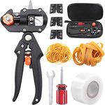 Glarks Professional Garden Fruit Tree Plant Pruning Shears Grafting Cutting Tool Kit with Grafting Tape Rubber Bands