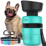 lesotc Dog Water Bottle, Portable Dog Water Dispenser, Dog Travel Water Bottle for Dogs, Squeeze Pet Water Bottle for Walking On The Go, Puppy Gift/Hiking Accessories Outdoor Bpa Free,520ml