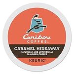 Caribou Coffee Caramel Hideaway, Rainforest Alliance, Flavored, Medium Roast Coffee, 24 Count