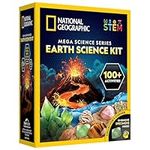 NATIONAL GEOGRAPHIC Earth Science Kit - Over 15 Science Experiments & STEM Activities for Kids, Includes Crystal Growing Kit, Volcano Science Kit