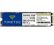 Timetec 512GB SSD 3D NAND TLC SATA III 6Gb/s M.2 2280 NGFF 256TBW Read Speed Up to 550MB/s SLC Cache Performance Boost Internal Solid State Drive for PC Computer Laptop and Desktop (512GB)